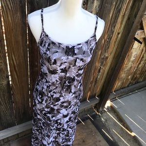 Floral Lace Maxi Dress With Spaghetti Straps